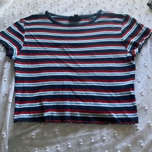 Topshop cropped shirt